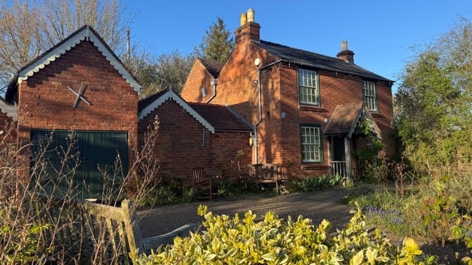 The cottage at the Firs in spring sunshine